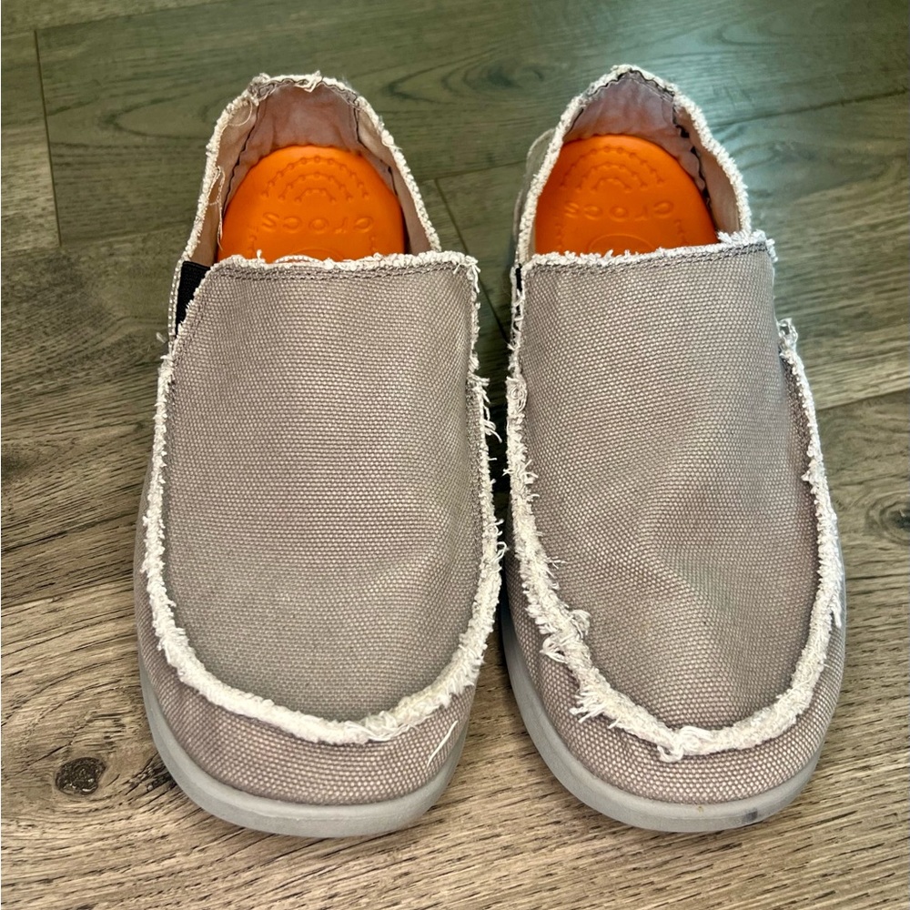 MEN'S CROCS SANTA CRUZ CASUAL SHOES - Gray Size 12